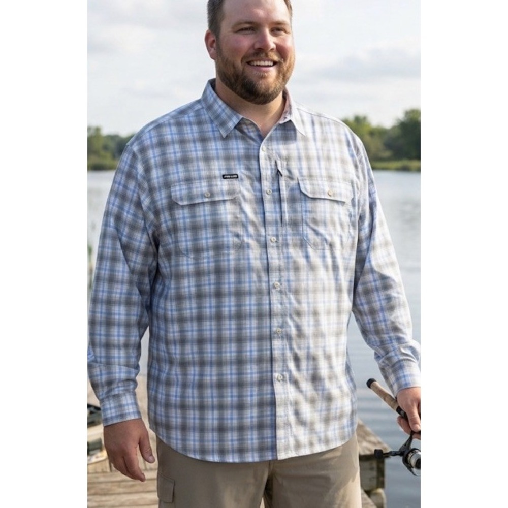 Poncho Fishing Shirt The Original Performance Nylon Lightweight Vented Sz 3XL